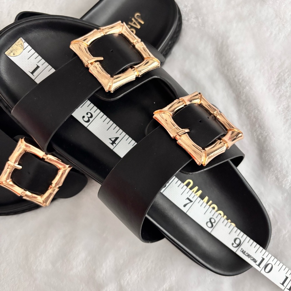 JASON WU Marzan Black Vegan Leather Luxe Slide-On Sandal--NEW--8.5 - Picture 15 of 15